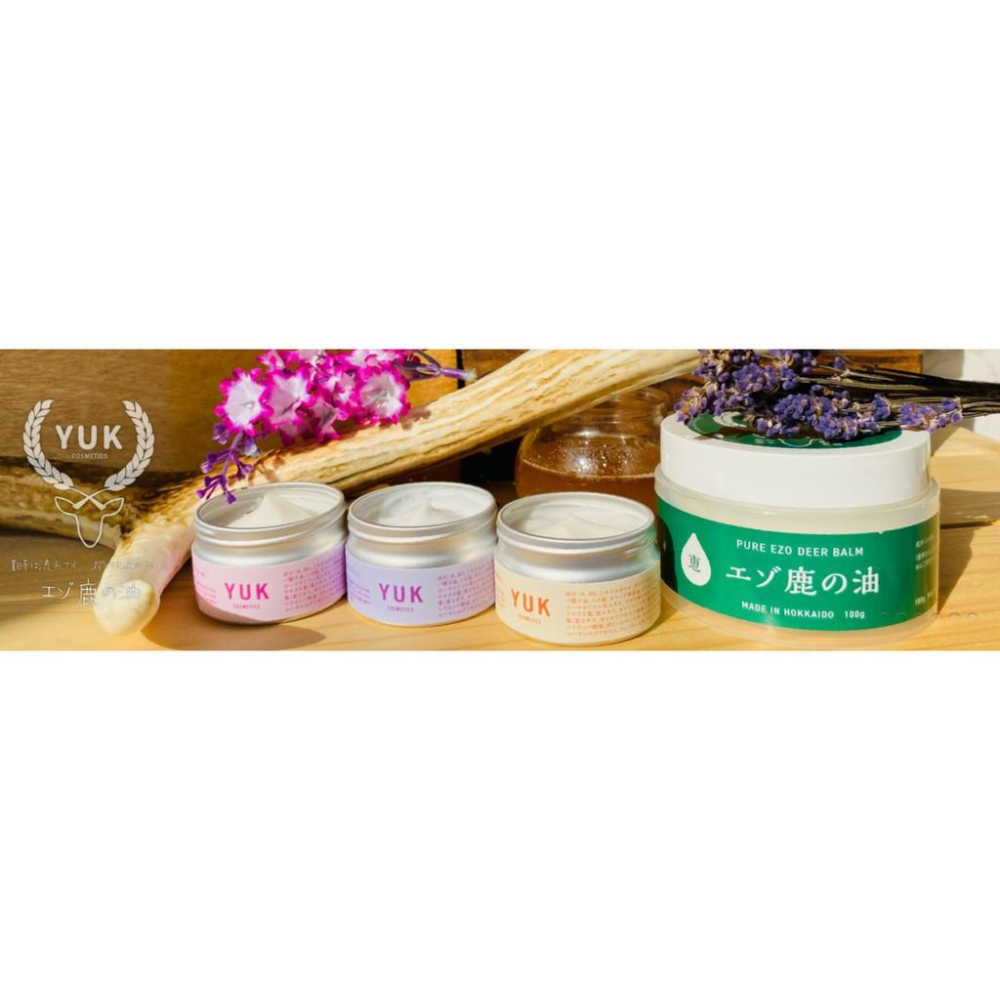 現貨 日本原裝正品 北海道 鹿油護手霜 不黏膩 YUK 鹿油 蝦夷鹿油 黑蜜莓/薰衣草/蜂蜜 40g 保養品-細節圖4