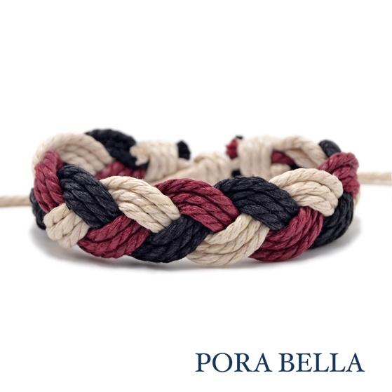 <Porabella>新款情侶編織手繩 手工編織手繩  幸運姻緣 好人緣紅繩手鍊 Bracelets-細節圖9