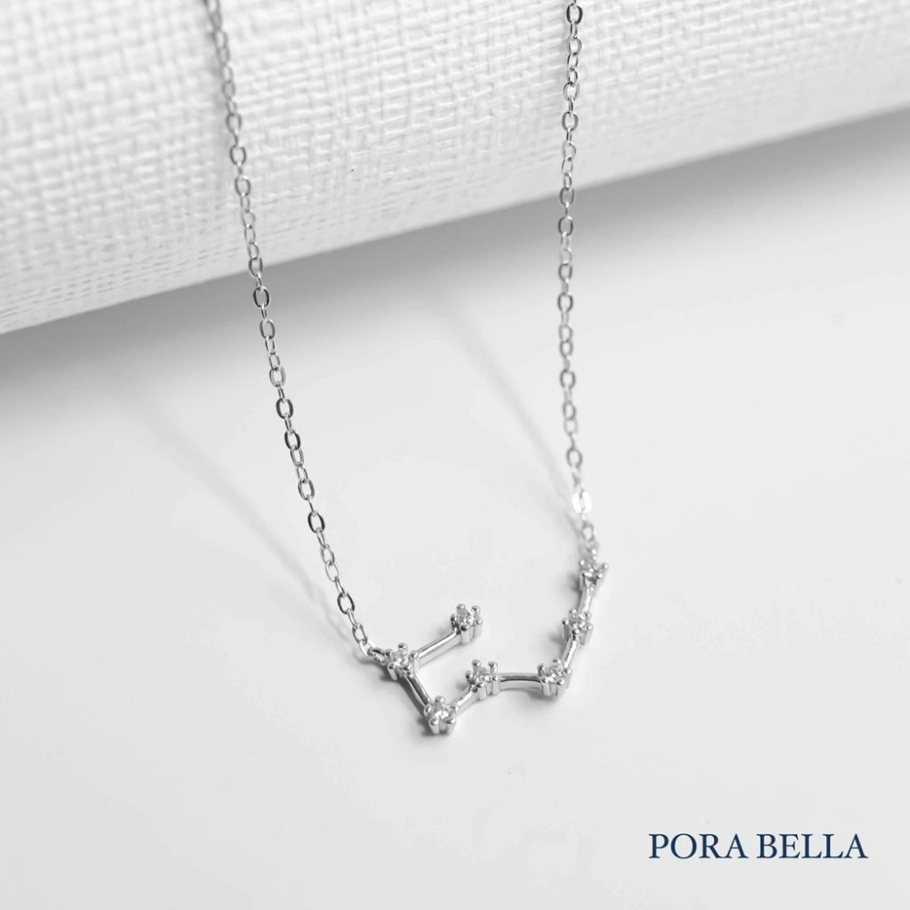 <Porabella>925純銀鋯石星座項鍊 12星座鋯石項鍊 生日禮物 送女友 Zodiac Necklace-細節圖6