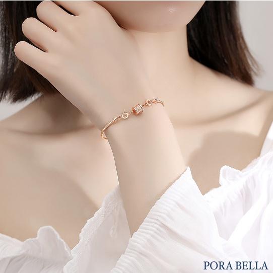 <Porabella>925純銀小蠻腰手鍊 輕奢設計感手環 玫瑰金/白金兩色 Bracelets-細節圖3