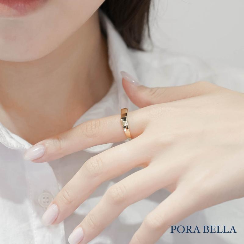 <Porabella>925純銀造型戒指 混搭風氣質線條簡約開口戒指 可調節式戒指 RINGS-細節圖6