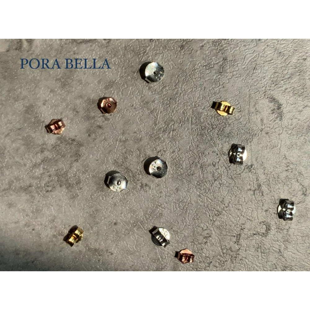 <Porabella>925純銀耳扣 純銀耳堵-細節圖2