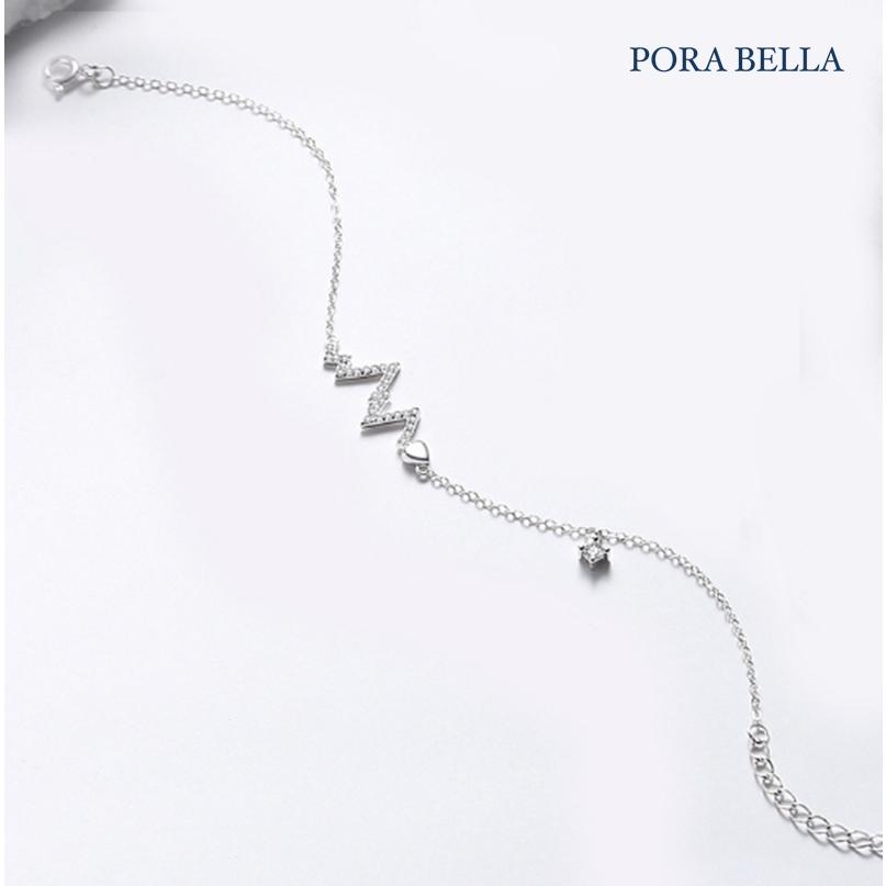 <Porabella>925純銀手鍊 心動情侶手鏈 520頻率 情人節禮物 告白禮物 Bracelets <一對販售>-細節圖5