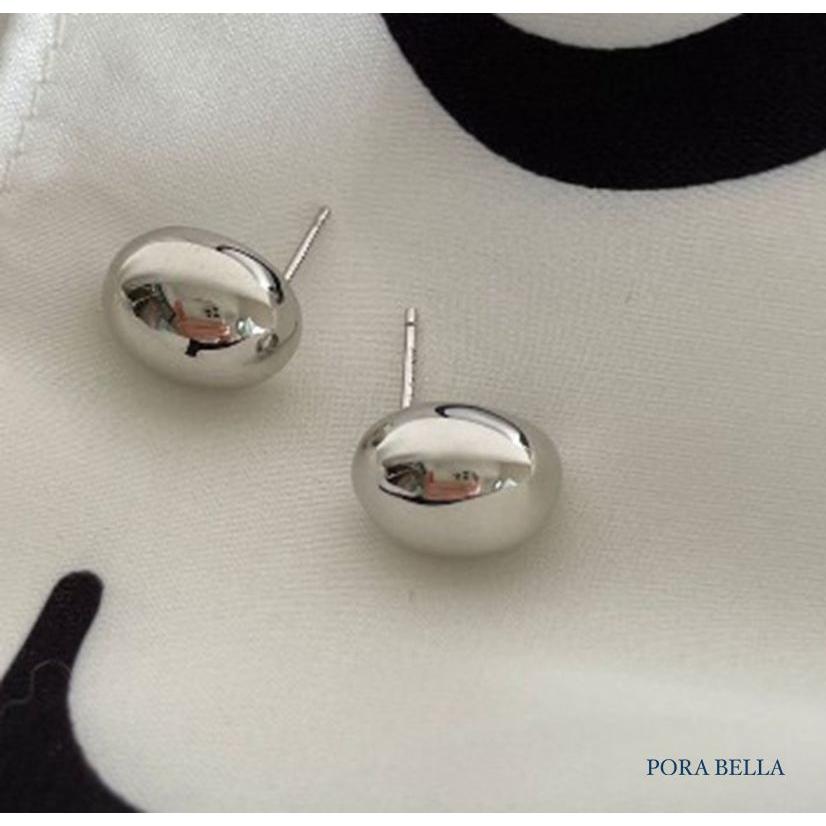 <Porabella>925純銀月光石耳 韓版簡約設計 小眾ins風輕奢氣質耳環 金銀兩色穿洞式耳環 Earrings-細節圖3