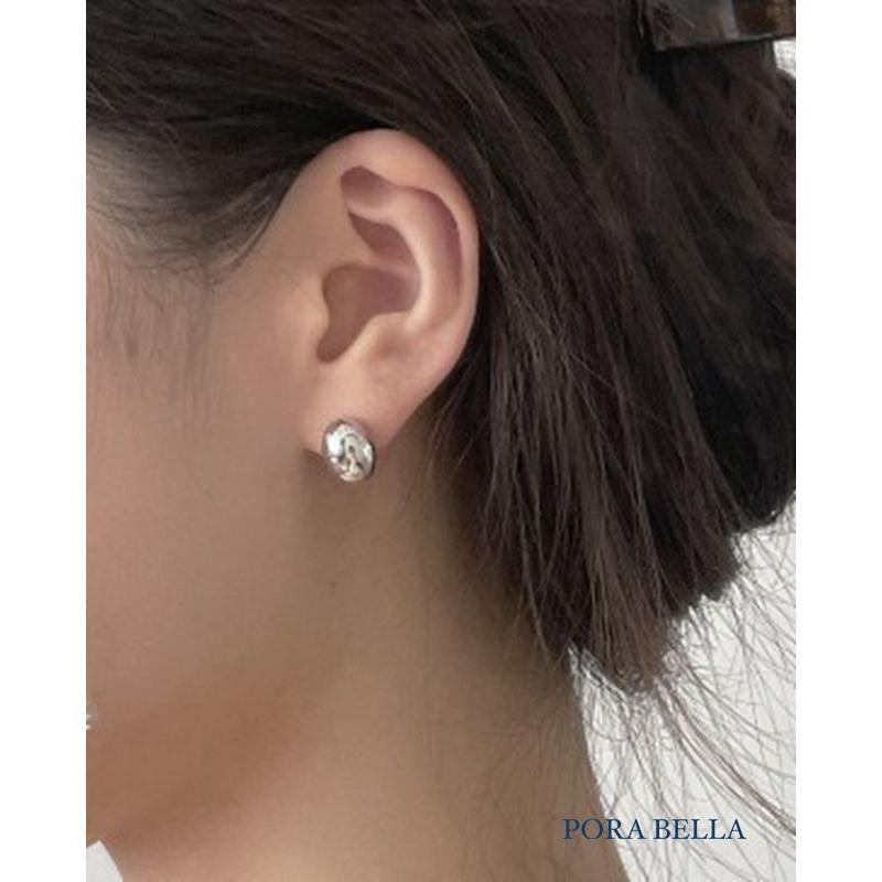 <Porabella>925純銀月光石耳 韓版簡約設計 小眾ins風輕奢氣質耳環 金銀兩色穿洞式耳環 Earrings-細節圖5