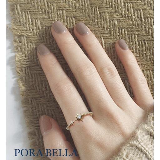 <Porabella>925純銀八角星鋯石戒指 可調節式戒指 星星鑽石戒指 ins風時尚開口式戒指 RINGS-細節圖4
