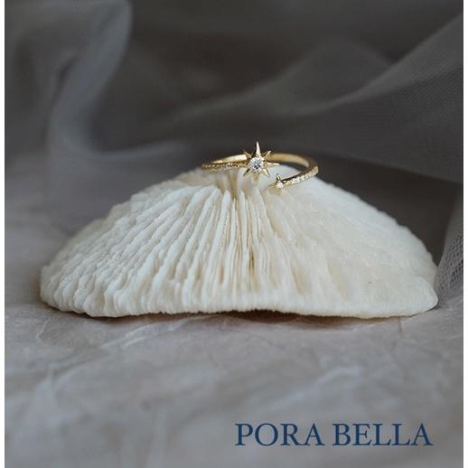 <Porabella>925純銀八角星鋯石戒指 可調節式戒指 星星鑽石戒指 ins風時尚開口式戒指 RINGS-細節圖5