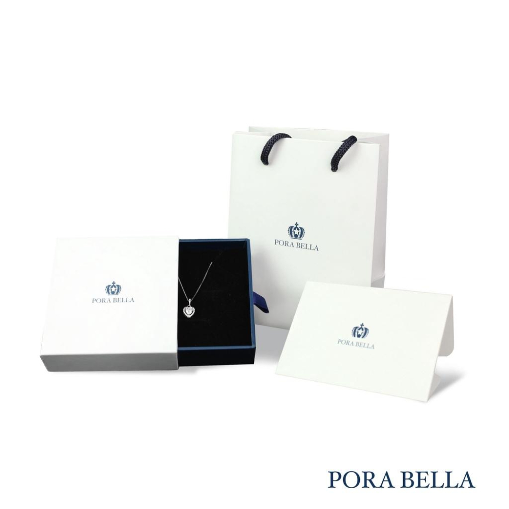 <Porabella>925純銀四葉草項鍊 輕奢小眾ins風純銀項鍊 兩種戴法愛心鎖骨鍊 Necklace-細節圖9