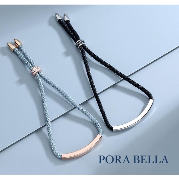 <Porabella>925純銀手鍊 情侶手鏈 白金玫瑰金編織款手鍊 情人節禮物 告白銀飾 Bracelet<一對販售>-細節圖6