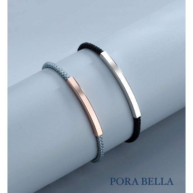 <Porabella>925純銀手鍊 情侶手鏈 白金玫瑰金編織款手鍊 情人節禮物 告白銀飾 Bracelet<一對販售>-細節圖9