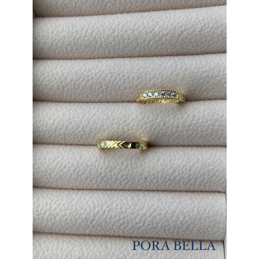 <Porabella>925純銀單鑽鋯石耳環 小眾ins風輕奢氣質鑽石耳扣 金色穿洞式耳環  Earrings-細節圖7