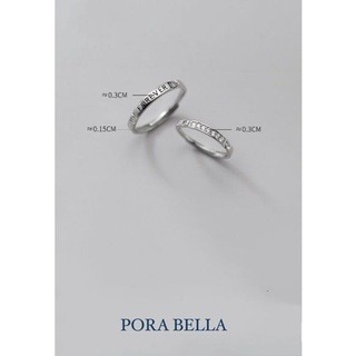 <Porabella>925純銀鋯石對戒珍愛永恆告白愛情 情人 禮物可調開口式對戒 男士戒指 RINGS <一對販售>-細節圖2