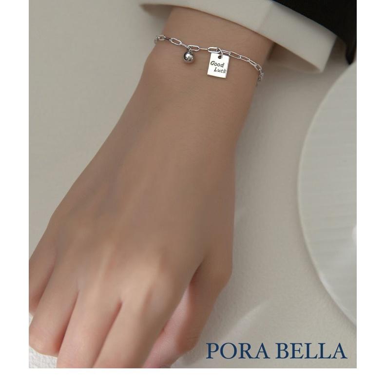 <Porabella>925純銀手鍊 幸運手鏈 好運純銀 姊妹好友禮物 告白 銀飾 Bracelets-細節圖4