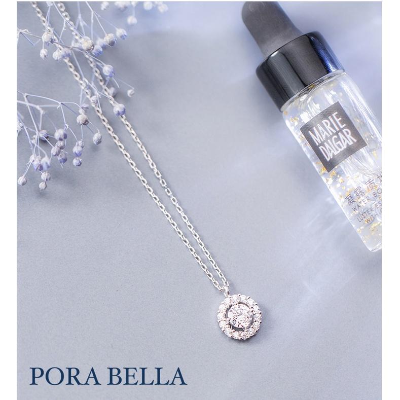 <Porabella>925純銀鋯石項鍊 圓鑽輕奢小眾設計感 氣質簡約鎖骨鍊 ins風 Necklace-細節圖3