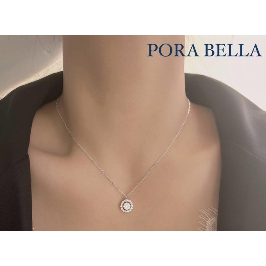 <Porabella>925純銀鋯石項鍊 圓鑽輕奢小眾設計感 氣質簡約鎖骨鍊 ins風 Necklace-細節圖4