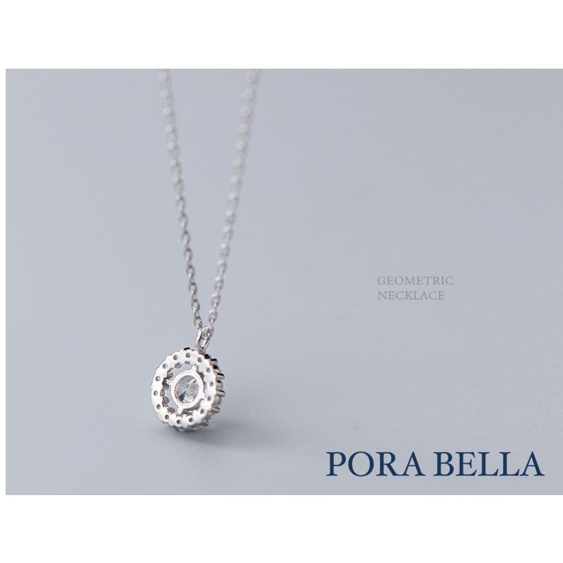 <Porabella>925純銀鋯石項鍊 圓鑽輕奢小眾設計感 氣質簡約鎖骨鍊 ins風 Necklace-細節圖7