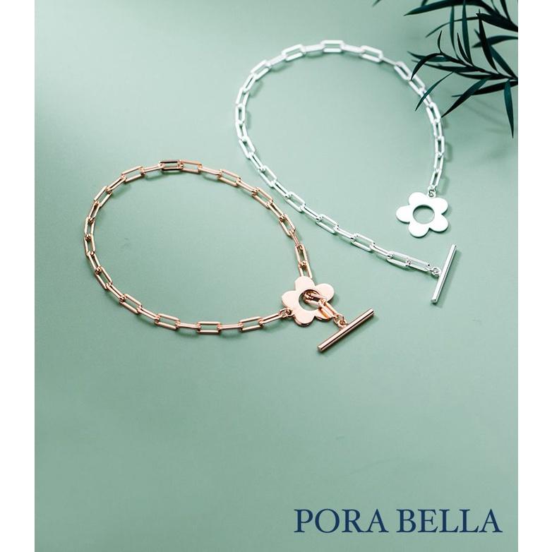 <Porabella>925純銀手鍊 幸運手鏈 花瓣純銀 情人節禮物 告白 銀飾 Bracelets-細節圖2