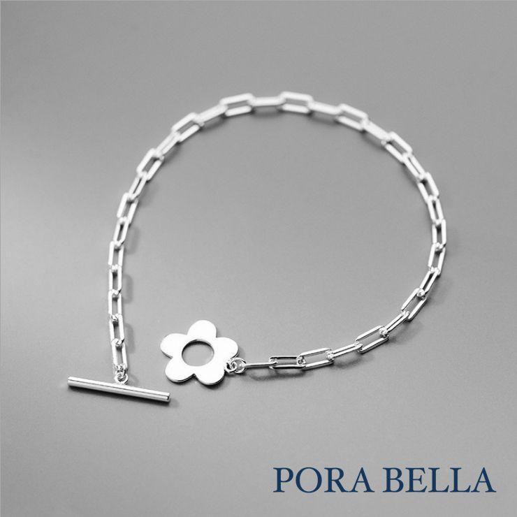 <Porabella>925純銀手鍊 幸運手鏈 花瓣純銀 情人節禮物 告白 銀飾 Bracelets-細節圖4