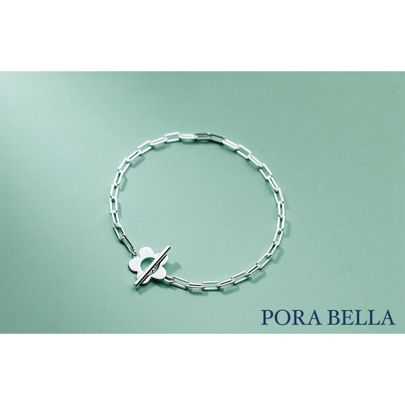 <Porabella>925純銀手鍊 幸運手鏈 花瓣純銀 情人節禮物 告白 銀飾 Bracelets-細節圖7