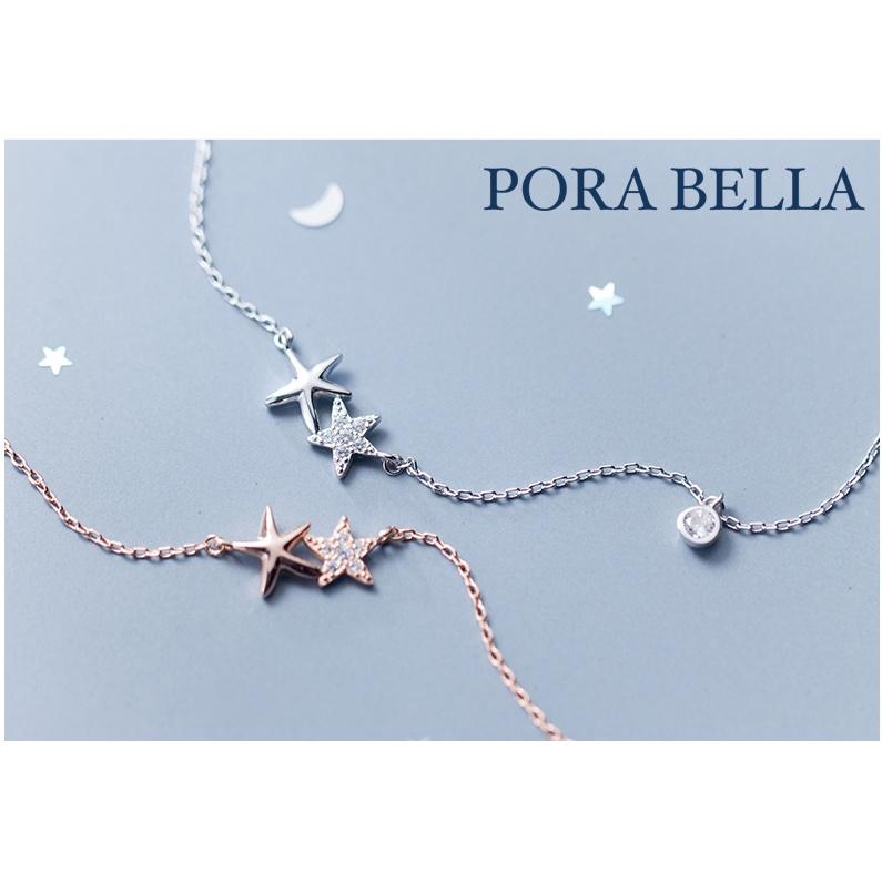 <Porabella>925純銀鋯石項鍊 純銀星星項鍊 輕奢小眾鎖骨 ins風 新款 2色可選-細節圖7