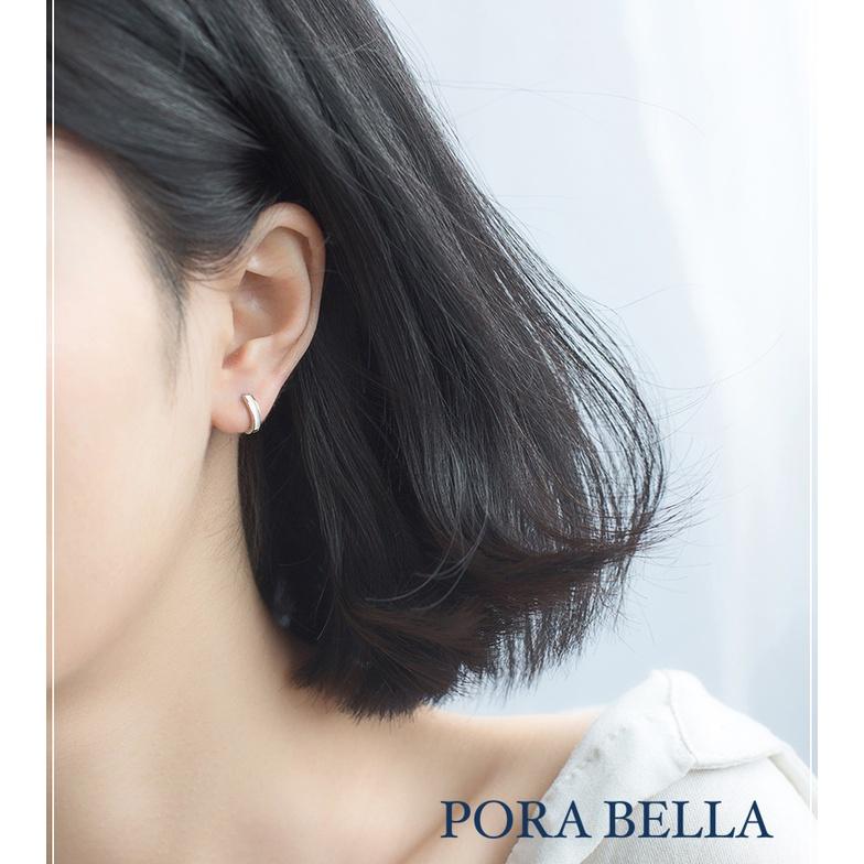 <Porabella>925純銀耳環 個性帥氣 黑白情侶款 韓風百搭 穿洞式耳環 Earrings-細節圖9