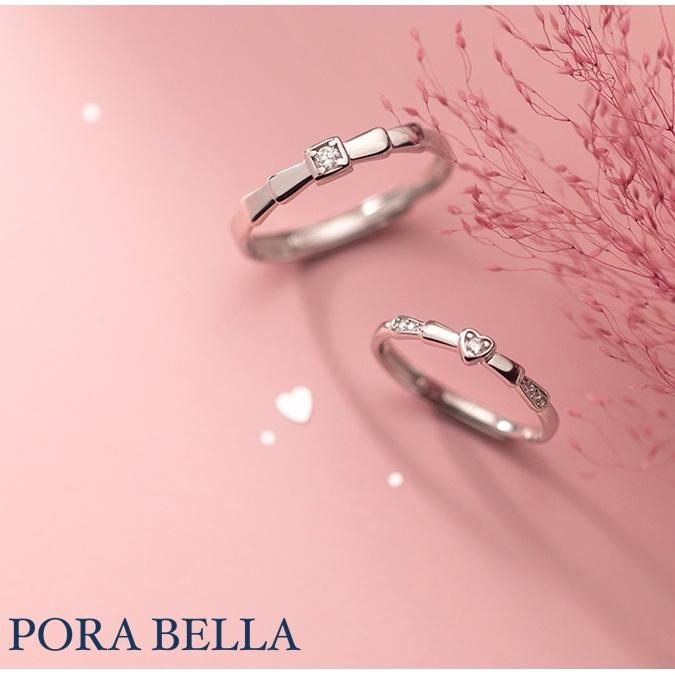 <Porabella>925純銀鋯石對戒珍愛永恆告白愛情 情人 禮物可調開口式對戒 男士戒指 RINGS <一對販售>-細節圖3