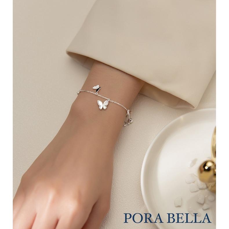 <Porabella>925純銀手鍊 蝴蝶手鏈 純銀 情人節禮物 告白 銀飾 Bracelets-細節圖4