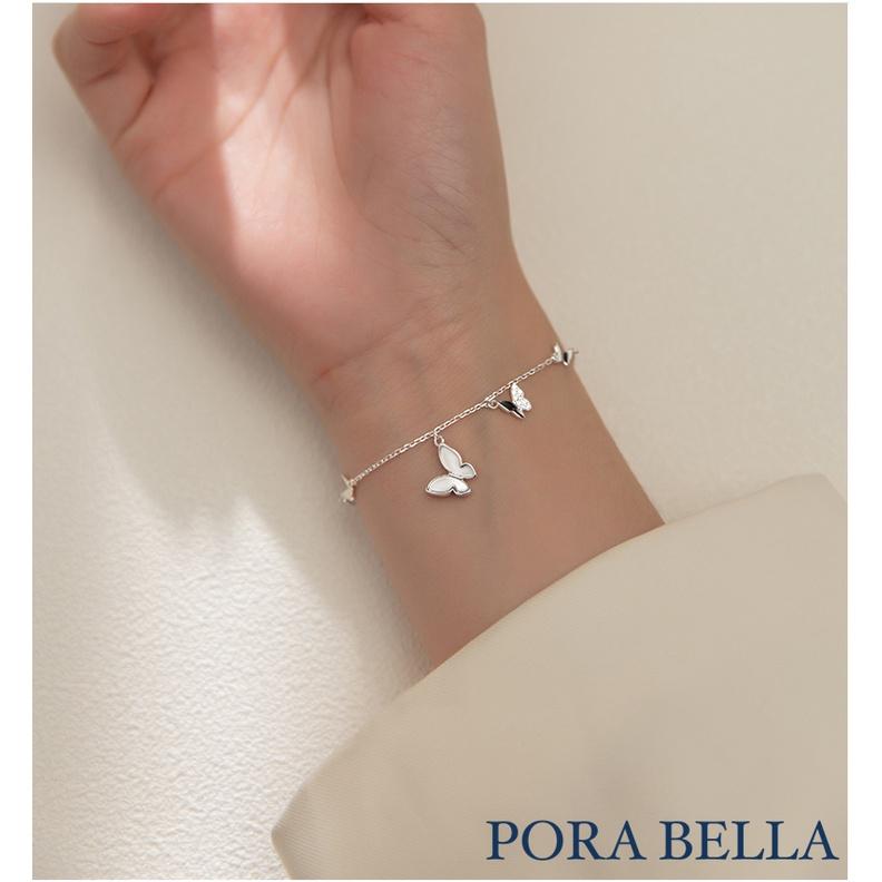 <Porabella>925純銀手鍊 蝴蝶手鏈 純銀 情人節禮物 告白 銀飾 Bracelets-細節圖5