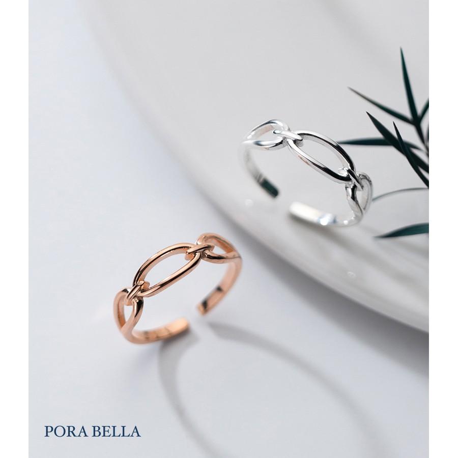 <Porabella>925純銀鋯石戒指 個性 極簡約 復古設計  可調開口式 銀戒 Rings-細節圖2