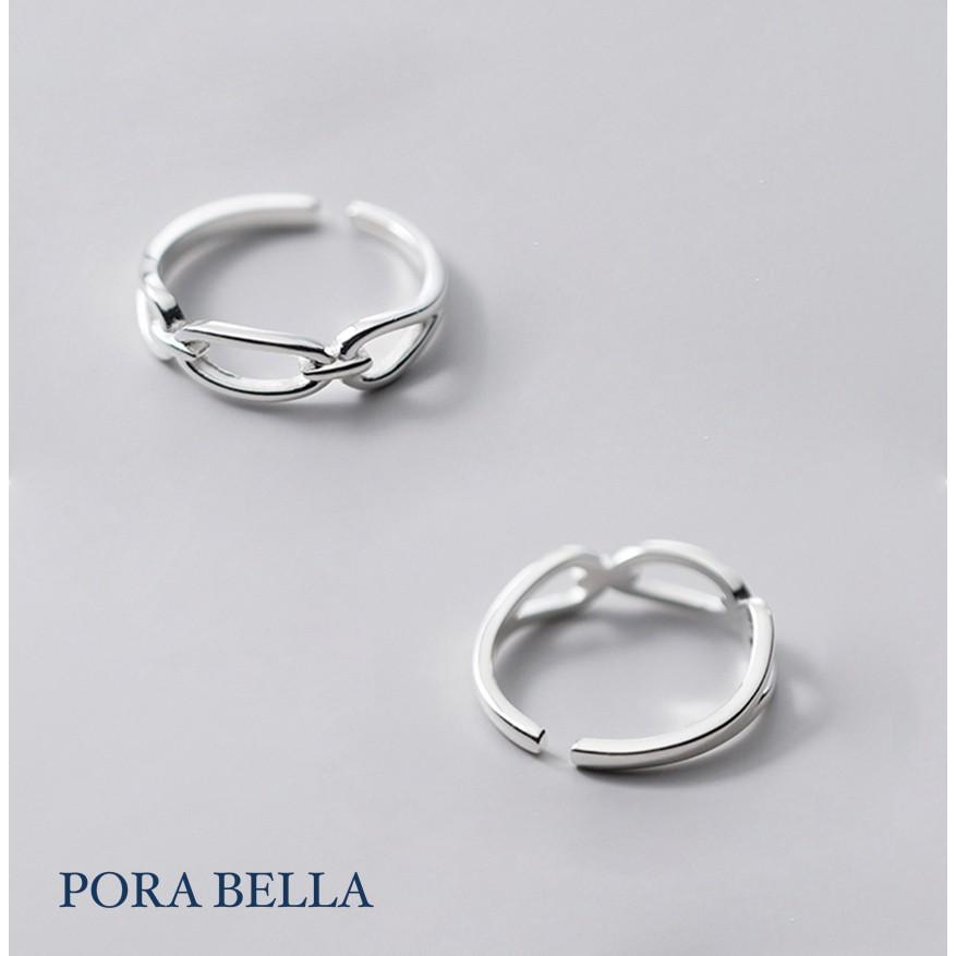 <Porabella>925純銀鋯石戒指 個性 極簡約 復古設計  可調開口式 銀戒 Rings-細節圖4