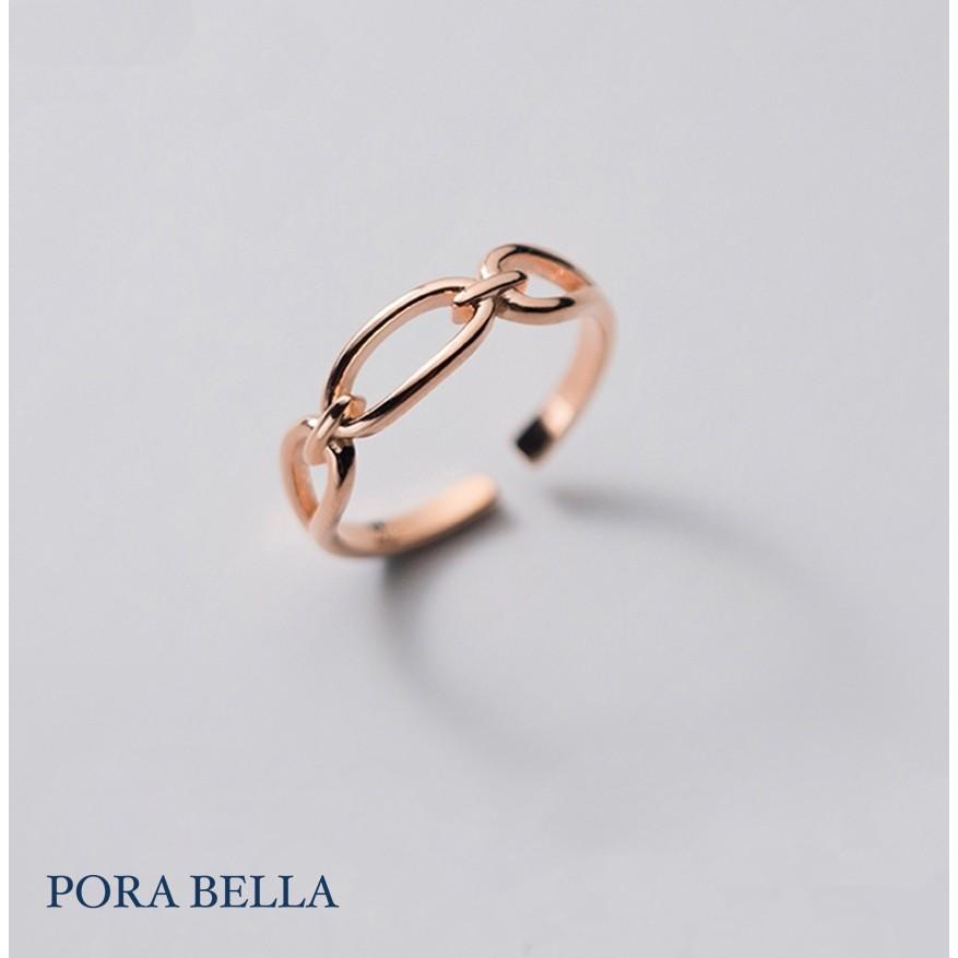 <Porabella>925純銀鋯石戒指 個性 極簡約 復古設計  可調開口式 銀戒 Rings-細節圖5