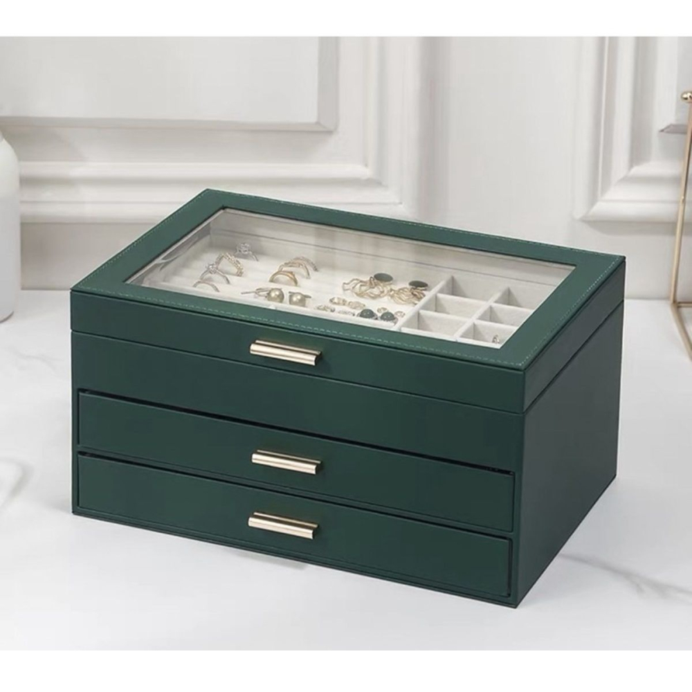 大容量皮革首飾盒Jewelry Box-細節圖2