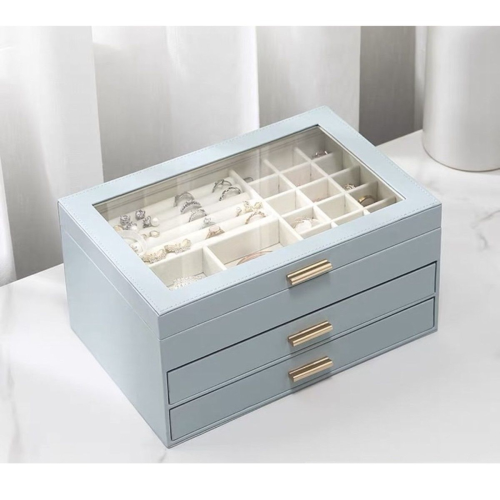 大容量皮革首飾盒Jewelry Box-細節圖9