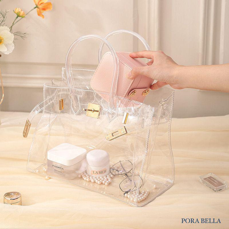 <Porabella>新款多色皮革首飾盒 三層珠寶盒 玫瑰花金屬扣飾品盒 隨身攜帶方便戒指項鍊耳環耳夾收納飾品收納盒禮物-細節圖9