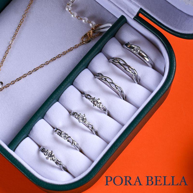 <Porabella>貴婦皮革首飾盒 珠寶盒 旅行旅遊 絨布盒飾品盒 飾品戒指項鍊耳環耳夾收納 展示架展示收納盒防水-細節圖7