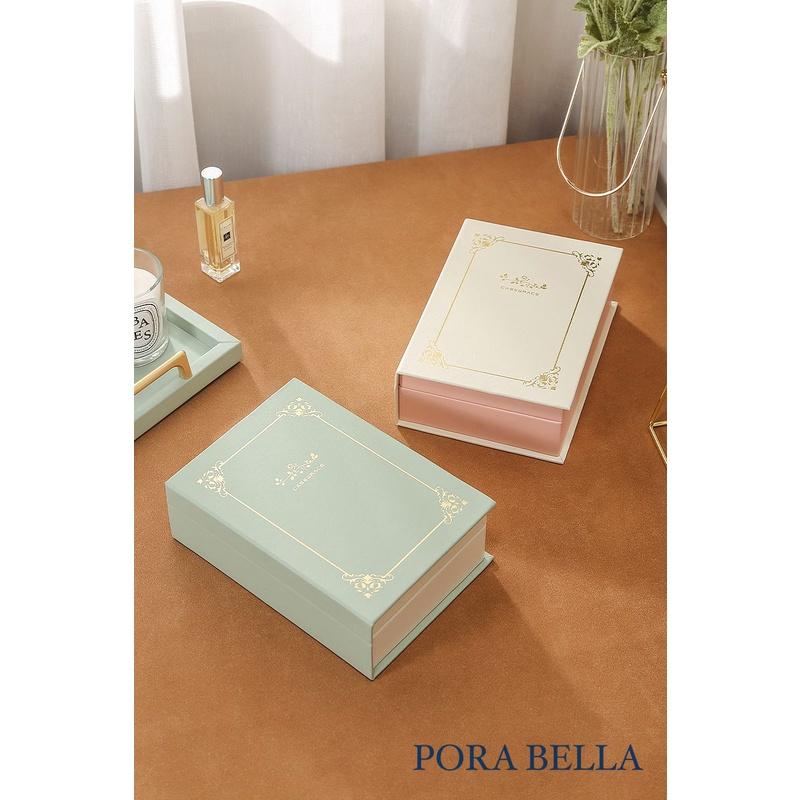 <Porabella>書本直立式首飾盒 珠寶盒 ins風收納本 絨布盒飾品盒 飾品戒指項鍊耳環耳夾收納 展示架展示收納盒-細節圖2
