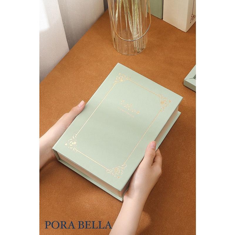 <Porabella>書本直立式首飾盒 珠寶盒 ins風收納本 絨布盒飾品盒 飾品戒指項鍊耳環耳夾收納 展示架展示收納盒-細節圖5
