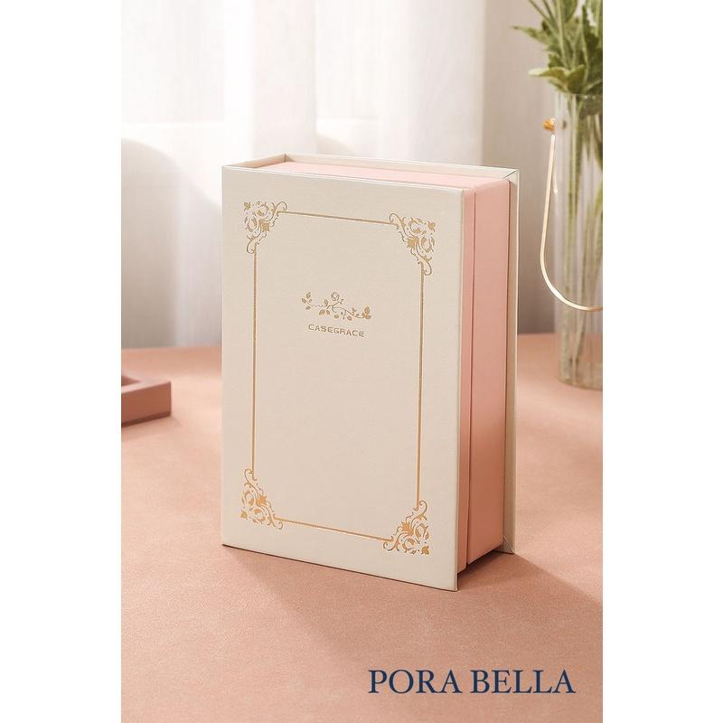 <Porabella>書本直立式首飾盒 珠寶盒 ins風收納本 絨布盒飾品盒 飾品戒指項鍊耳環耳夾收納 展示架展示收納盒-細節圖7