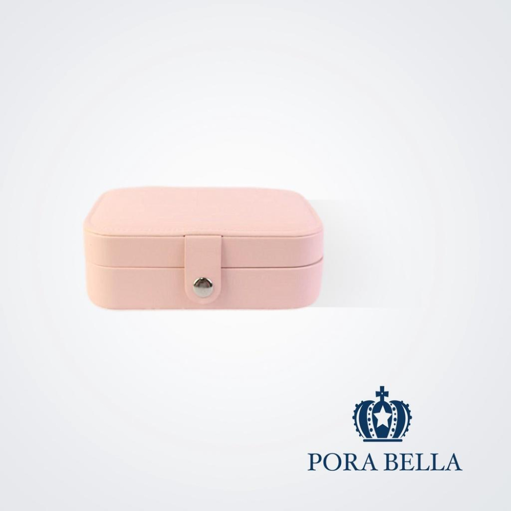 <Porabella>貴婦雙層皮革首飾盒 2022新色珠寶盒 旅行旅遊 飾品戒指項鍊耳環耳夾收納 展示架展示收納盒防水-細節圖6