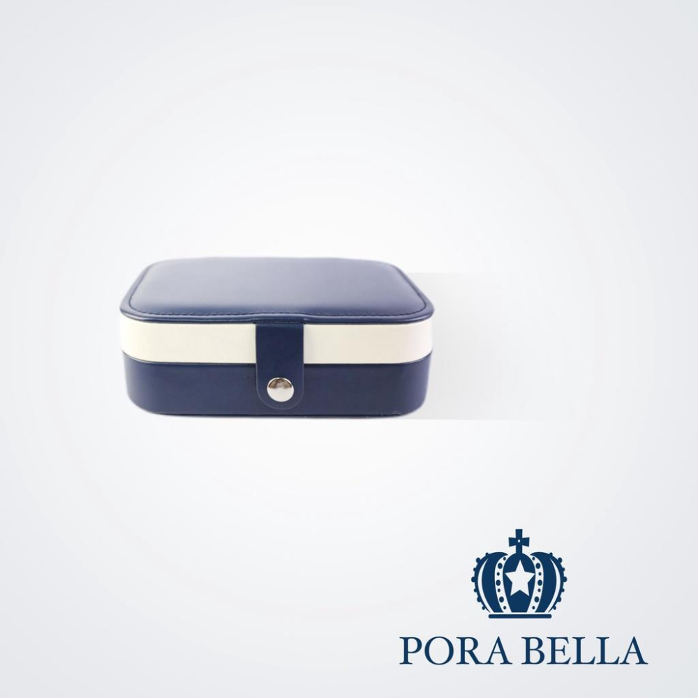 <Porabella>貴婦雙層皮革首飾盒 2022新色珠寶盒 旅行旅遊 飾品戒指項鍊耳環耳夾收納 展示架展示收納盒防水-細節圖7