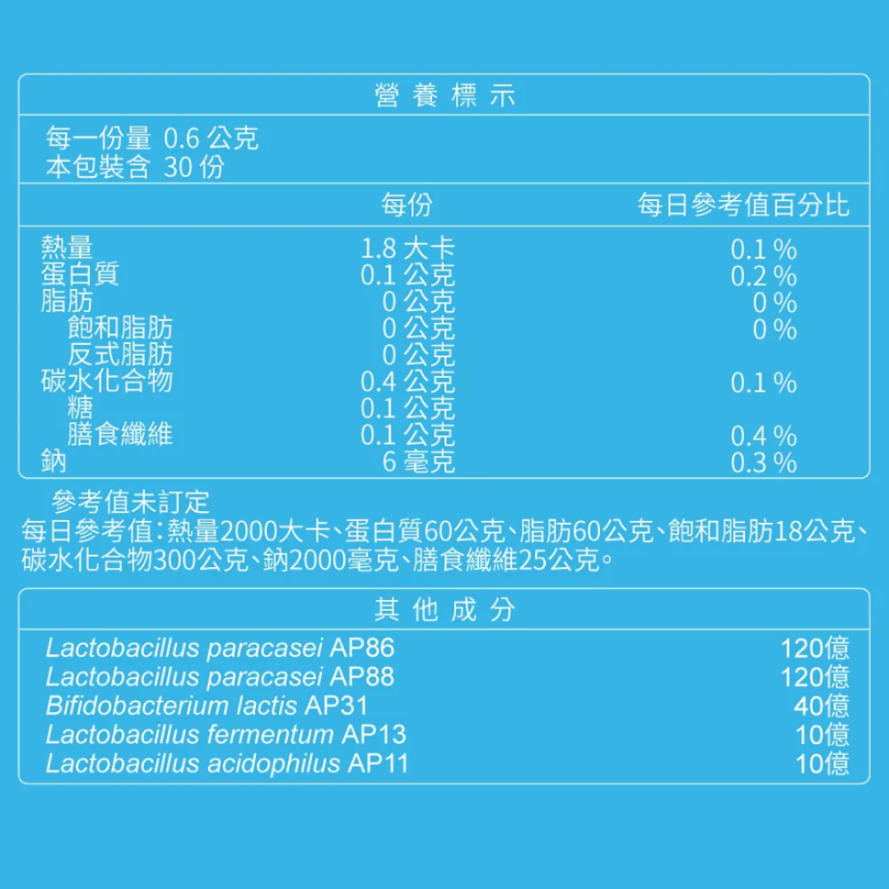 大研生醫 益生菌 舒敏益生菌 一盒30粒 益生菌-細節圖2