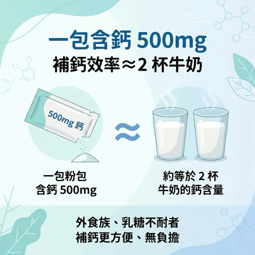 大研生醫 綜合鈣+D3粉包 24包/盒 維他命D3 海藻鈣 維生素d 鈣-細節圖2