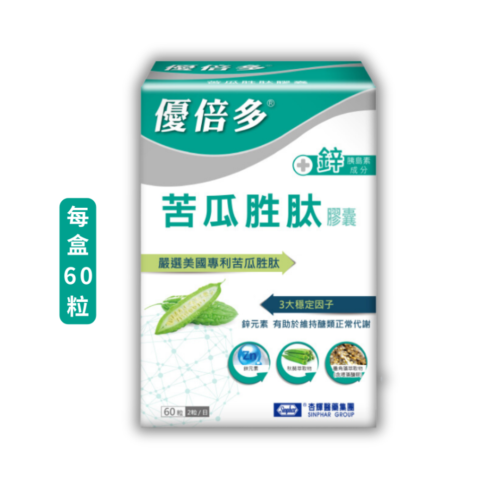 現貨 杏輝醫藥 杏輝 優倍多 YouBest 苦瓜胜肽膠囊 60 粒 / 盒-細節圖2
