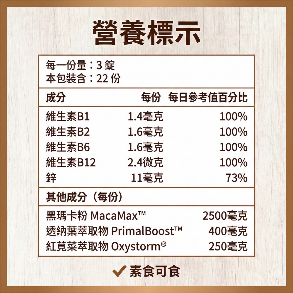 大研生醫 黑瑪卡透納葉錠 66錠-細節圖8