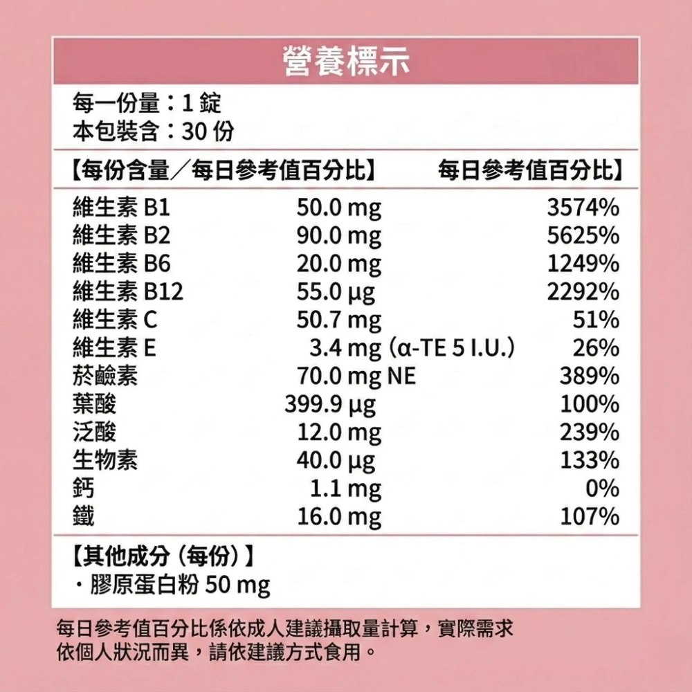 雲端電子發票 大研生醫 純素 女性 B 群 + 鐵雙層錠 30 錠/盒 B群+鐵 全素可食-細節圖5