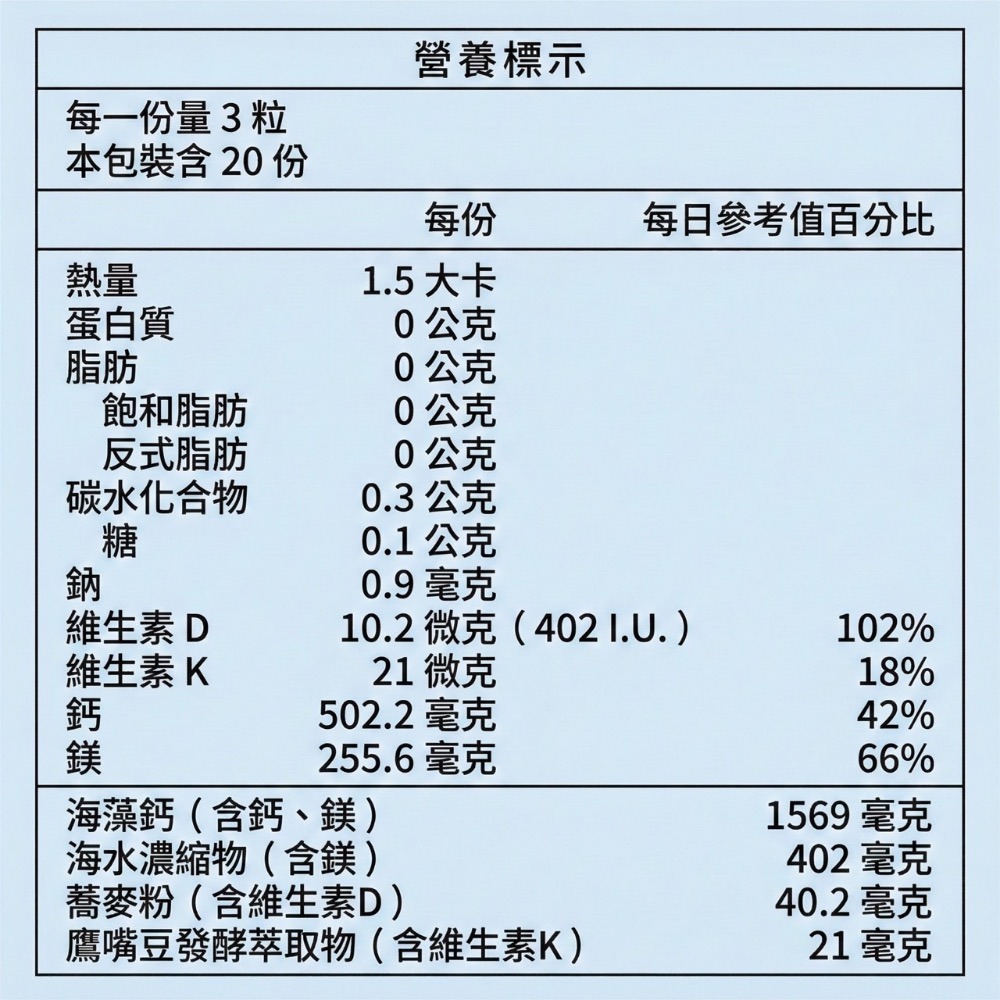 大研生醫 純素 海藻鈣海洋精華膠囊 60粒/盒-細節圖8
