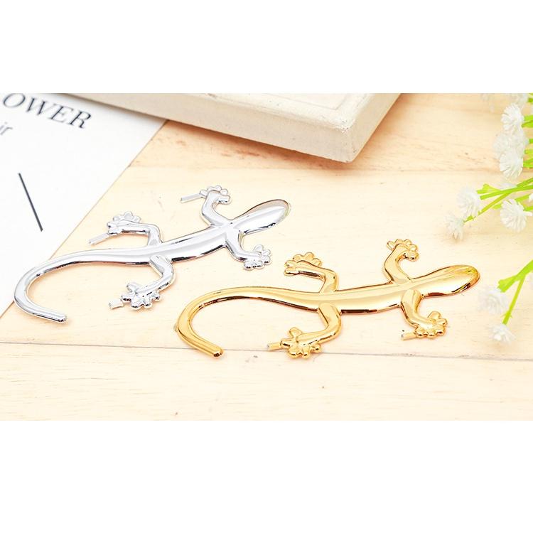 塑料仿金屬壁虎車貼 超亮汽車3D個性反光壁虎車身貼汽車貼紙-細節圖3