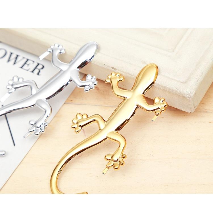 塑料仿金屬壁虎車貼 超亮汽車3D個性反光壁虎車身貼汽車貼紙-細節圖4