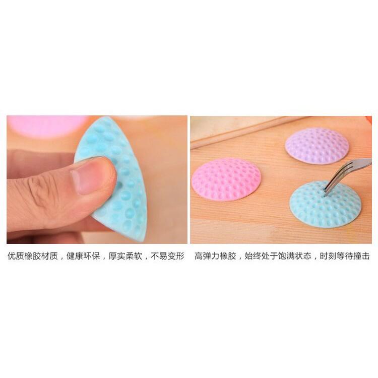 高爾夫款門後牆面防撞墊門把手門鎖防護墊橡膠防震墊 球型矽膠加厚門把手防撞墊-細節圖2