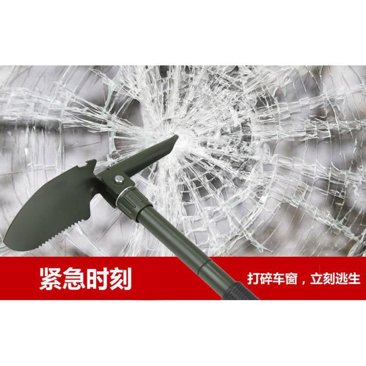 小號工兵鏟 戶外鐵鍬野營鏟四合一 多功能防身用釣魚折疊方鎬鋤頭-細節圖7